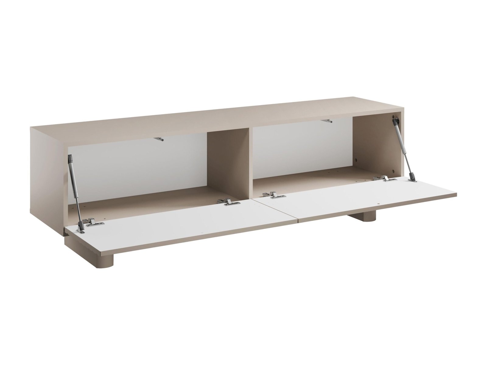 Meuble TV avec 2 portes en MDF - 150 cm - Beige - LUDIMA – Image 5