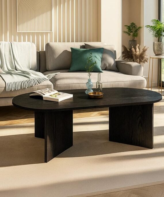 Table basse - Noir - TOPANIA