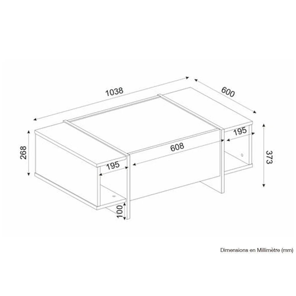 Pack collection FIESTA - Meuble TV et table basse pour séjour ou salon – Image 12