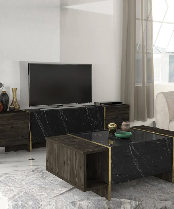 Pack collection FIESTA - Meuble TV et table basse pour séjour ou salon