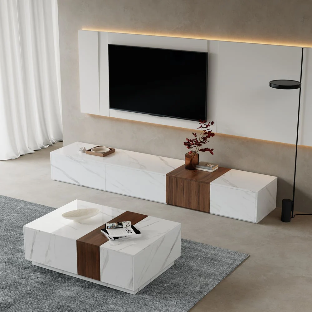 PACK MARBELLO Meuble TV & Table Basse