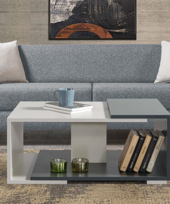 Table basse ANTIGONE - Gris et Noir