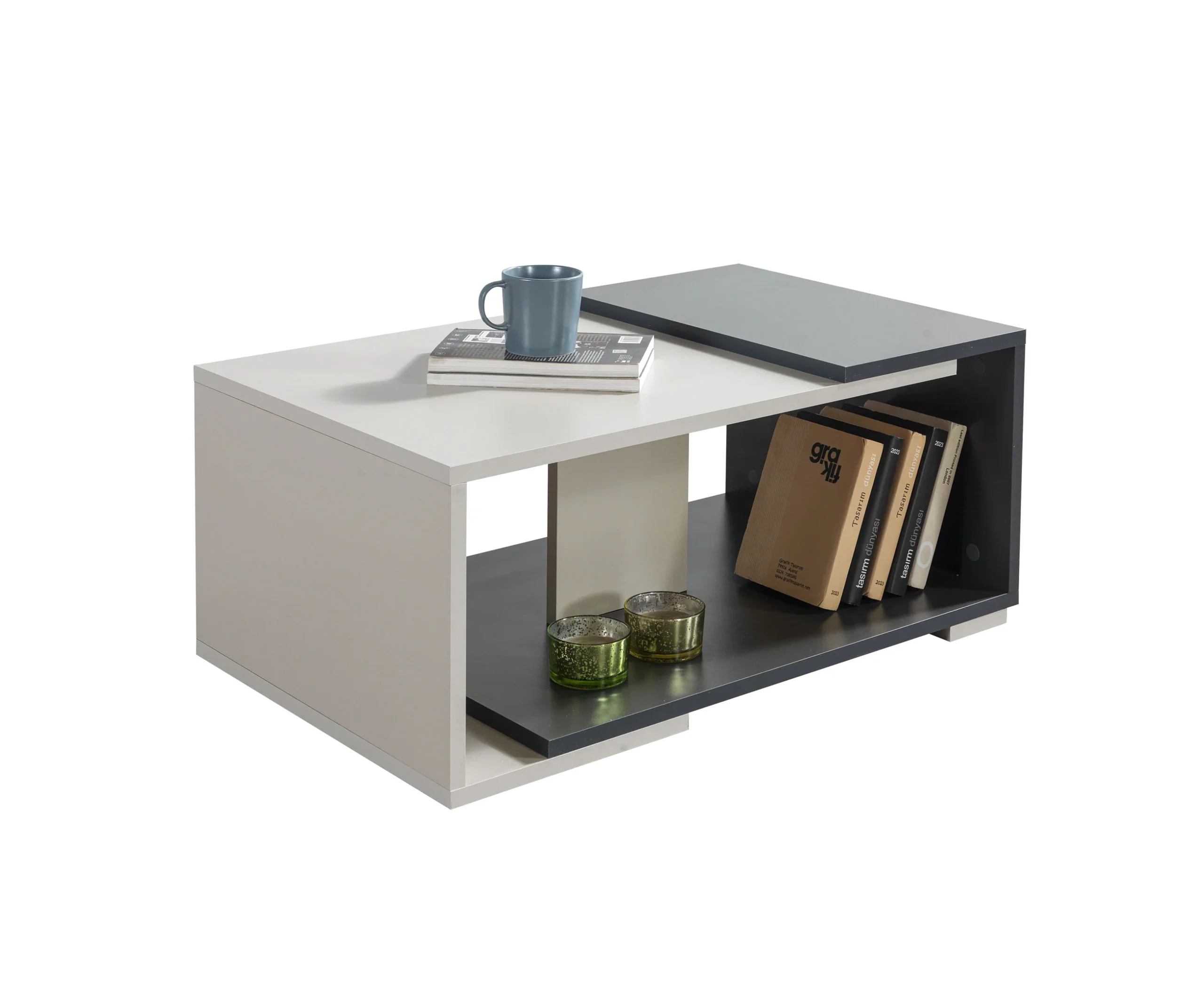 Table basse ANTIGONE - Gris et Noir – Image 3