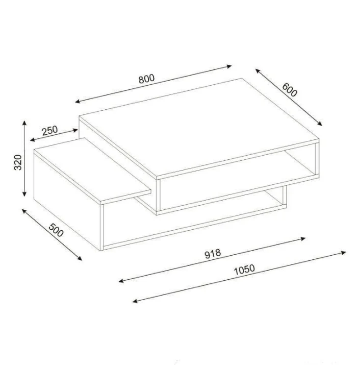 PACK MOVITA NOIR - Meuble TV avec Table basse-noir et blanc – Image 5