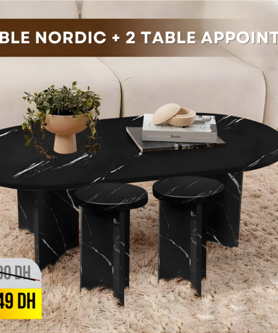 Pack Table Nordic + 2 table appoint