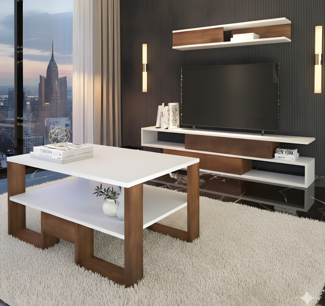 Pack ANTALYA meuble TV & TABLE BASSE