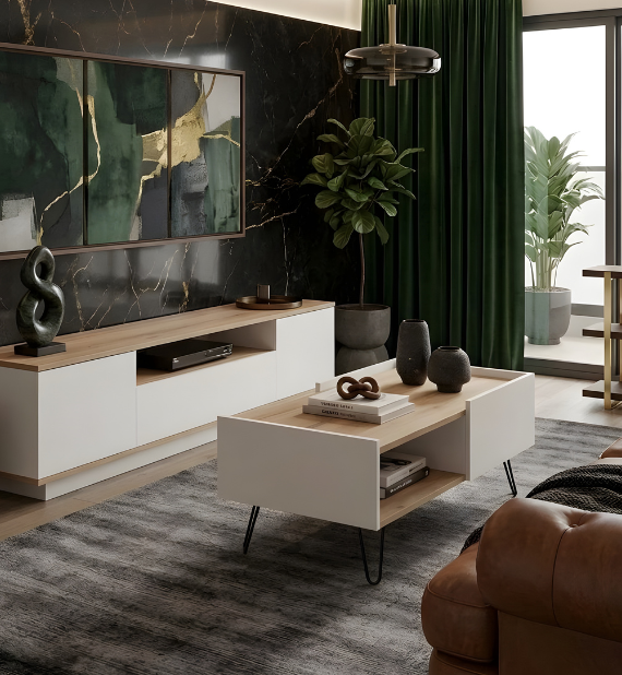 Pack TORINO meuble TV & Table Basse