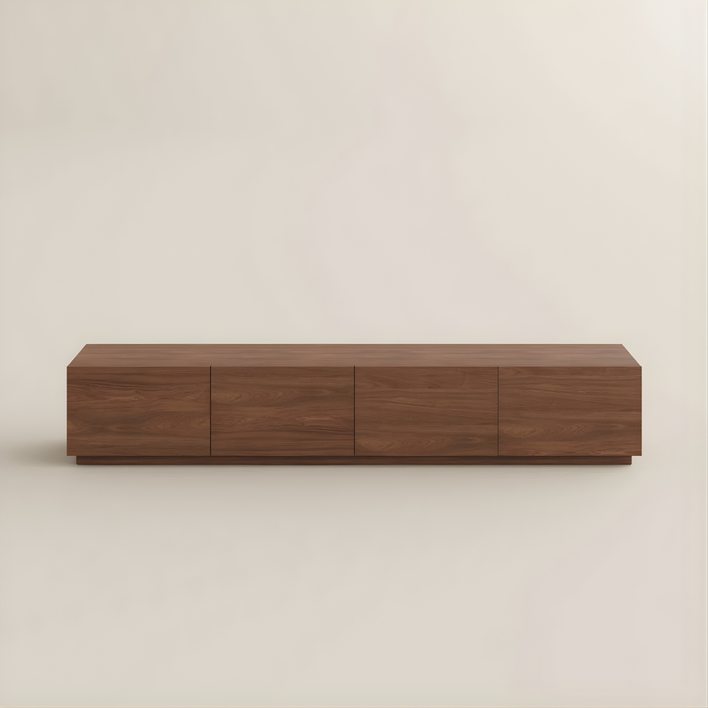 Meuble TV ANGELOS 160cm 4 portes – Marron – – Image 7