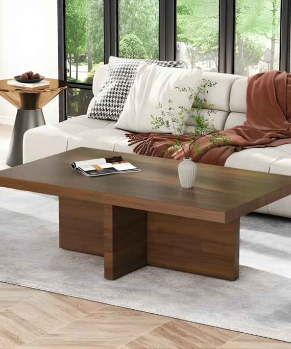 Table basse DUSTRO 110cm -Noyer-