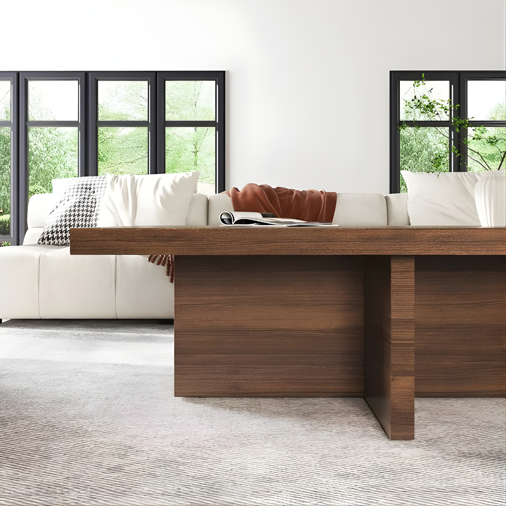 Table basse DUSTRO 110cm -Noyer- – Image 3