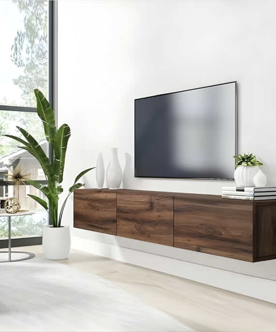 Meuble TV NUBESTA 180 cm –Noyer –