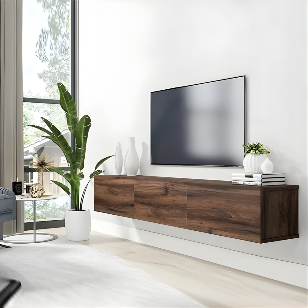 Meuble TV NUBESTA 180 cm –Noyer –