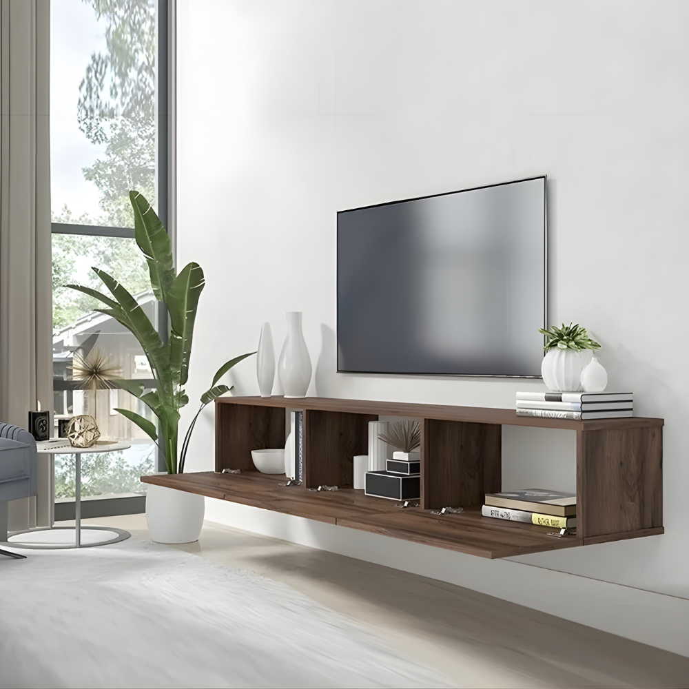 Meuble TV NUBESTA 180 cm –Noyer – – Image 3