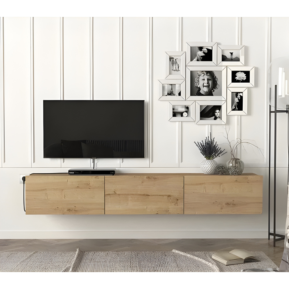 Meuble TV NUBESTA 180 cm –Chêne – – Image 2