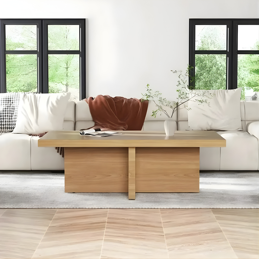 Table basse DUSTRO 110cm –Chêne – – Image 2