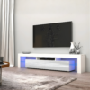 Meuble TV avec éclairage LED JOTIS 200cm - BLANC1